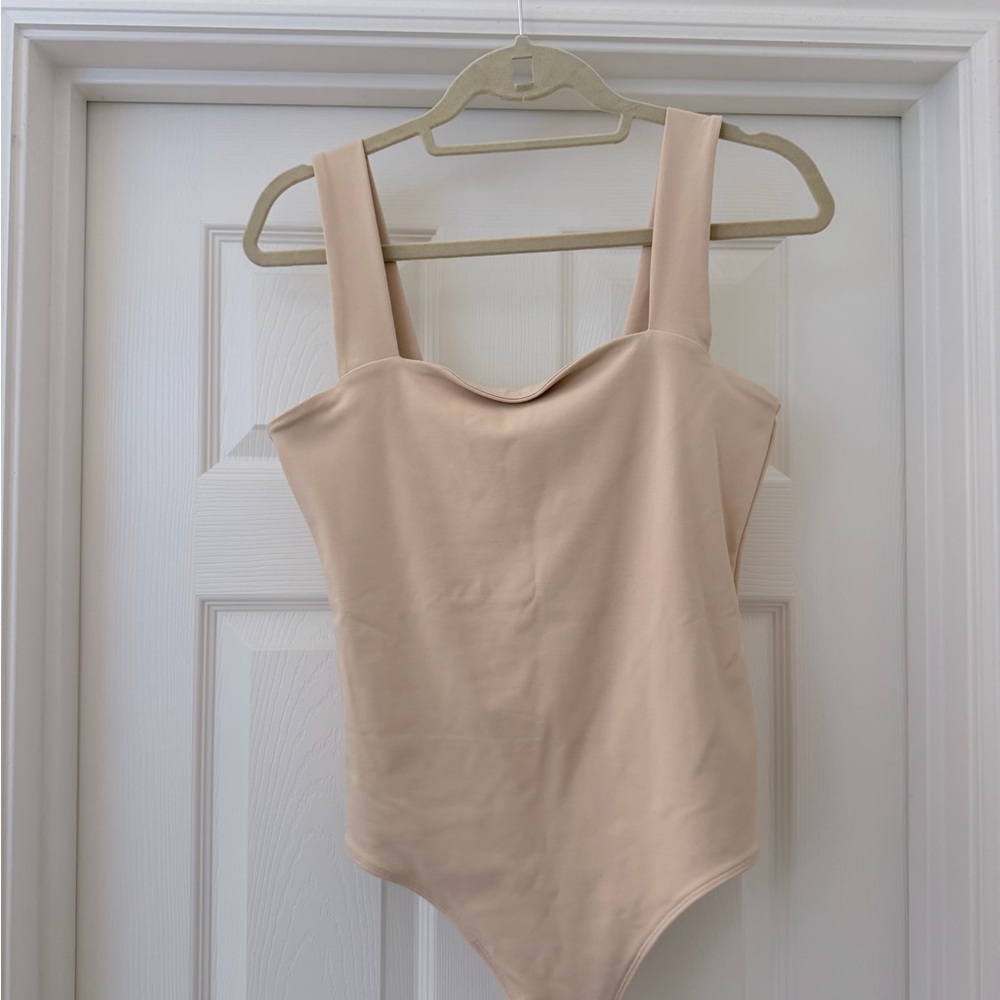 ABERCROMBIE Neutral Cream One-Piece Bodysuit